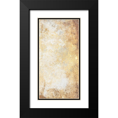 Abstract Silver Gold Mate Black Modern Wood Framed Art Print with Double Matting by Villa, Mlli