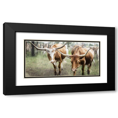 We Roam Together Black Modern Wood Framed Art Print with Double Matting by Villa, Mlli