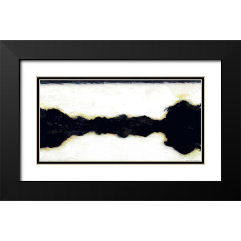 Black Crack In Time Black Modern Wood Framed Art Print with Double Matting by Villa, Mlli