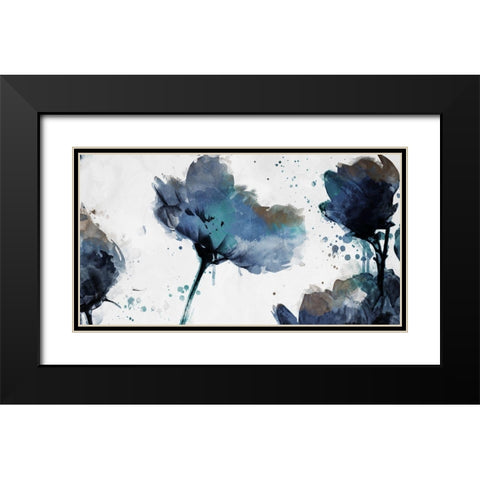 Top of Flowers are Watered Mate Black Modern Wood Framed Art Print with Double Matting by Villa, Mlli
