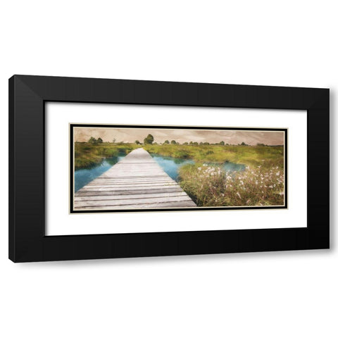 On The Marsh Black Modern Wood Framed Art Print with Double Matting by Villa, Mlli