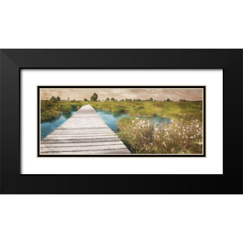 On The Marsh Black Modern Wood Framed Art Print with Double Matting by Villa, Mlli