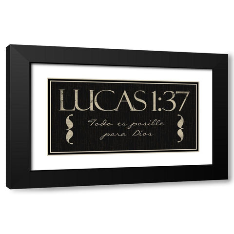 Lucas Todo Black Modern Wood Framed Art Print with Double Matting by Villa, Mlli