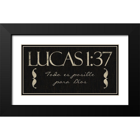 Lucas Todo Black Modern Wood Framed Art Print with Double Matting by Villa, Mlli
