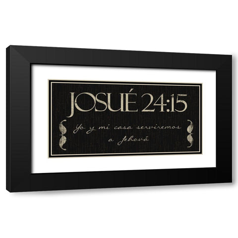 Josue Yo Black Modern Wood Framed Art Print with Double Matting by Villa, Mlli