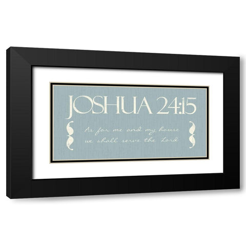 Joshua As Black Modern Wood Framed Art Print with Double Matting by Villa, Mlli