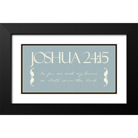 Joshua As Black Modern Wood Framed Art Print with Double Matting by Villa, Mlli