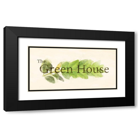 The Green House Black Modern Wood Framed Art Print with Double Matting by Villa, Mlli