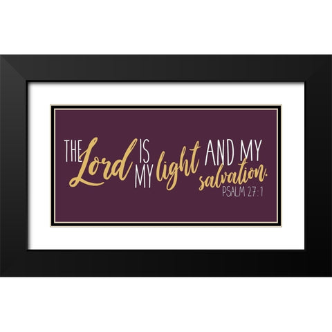 Lord And Light Purp Black Modern Wood Framed Art Print with Double Matting by Villa, Mlli