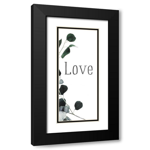 Love Again Black Modern Wood Framed Art Print with Double Matting by Villa, Mlli