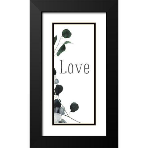 Love Again Black Modern Wood Framed Art Print with Double Matting by Villa, Mlli