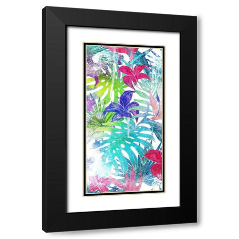 Bushel Of Tropical Black Modern Wood Framed Art Print with Double Matting by Villa, Mlli
