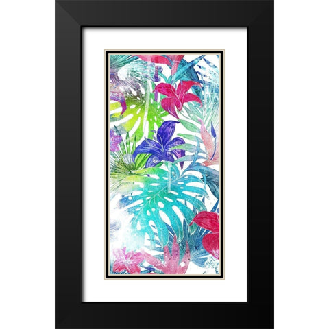 Bushel Of Tropical Black Modern Wood Framed Art Print with Double Matting by Villa, Mlli
