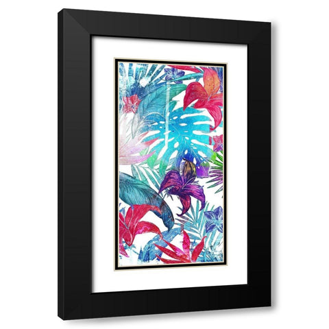 Bushel Of Tropical Mate Black Modern Wood Framed Art Print with Double Matting by Villa, Mlli
