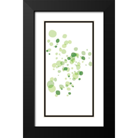 Turtle Spots Black Modern Wood Framed Art Print with Double Matting by Villa, Mlli