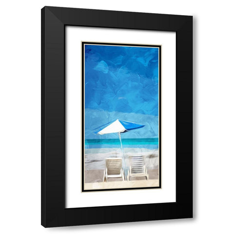 Look Out at the Coast Black Modern Wood Framed Art Print with Double Matting by Villa, Mlli