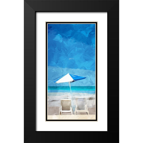 Look Out at the Coast Black Modern Wood Framed Art Print with Double Matting by Villa, Mlli
