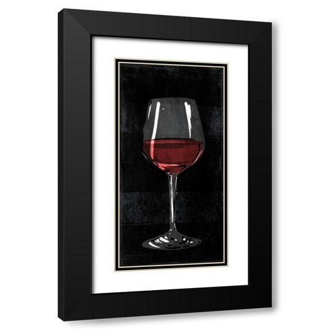 ReWine Black Modern Wood Framed Art Print with Double Matting by Villa, Milli