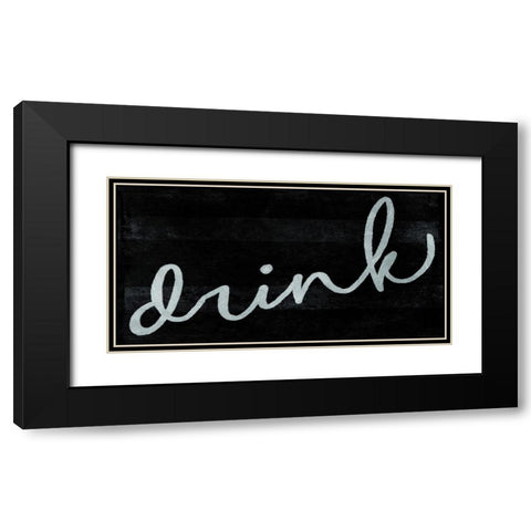 ReDrink Black Modern Wood Framed Art Print with Double Matting by Villa, Milli