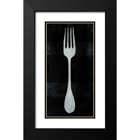 ReFork Black Modern Wood Framed Art Print with Double Matting by Villa, Milli