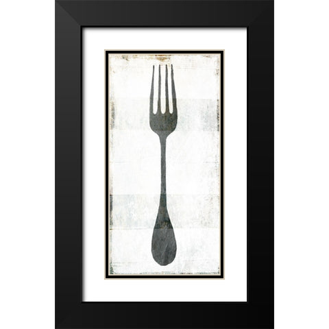 Fork Black Modern Wood Framed Art Print with Double Matting by Villa, Milli