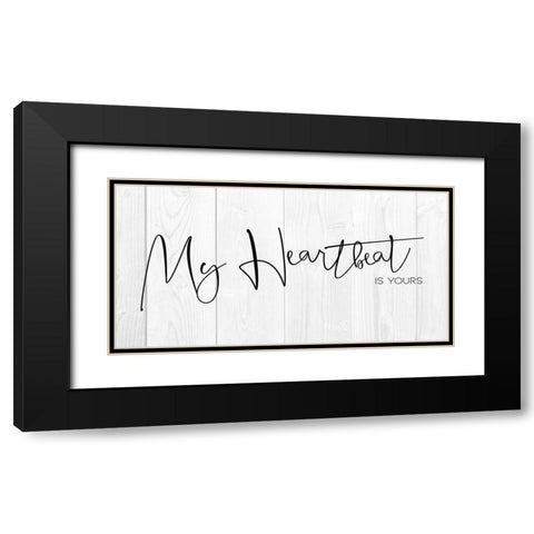 My Heartbeat 2 Black Modern Wood Framed Art Print with Double Matting by Villa, Milli