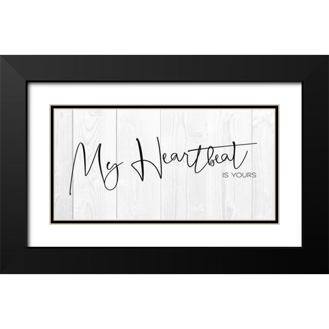 My Heartbeat 2 Black Modern Wood Framed Art Print with Double Matting by Villa, Milli