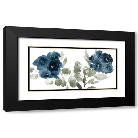 Bluequettes Black Modern Wood Framed Art Print with Double Matting by Villa, Milli