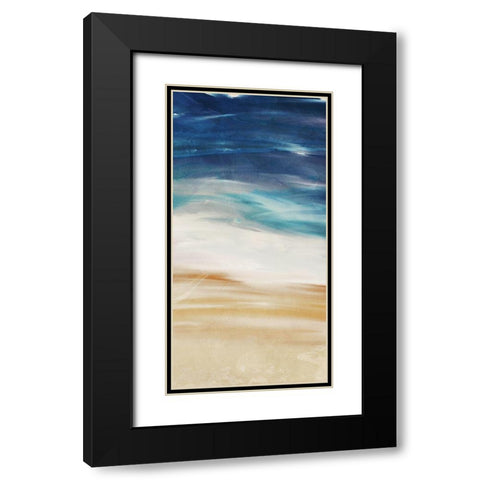 Sea Flow 2 Black Modern Wood Framed Art Print with Double Matting by Villa, Milli