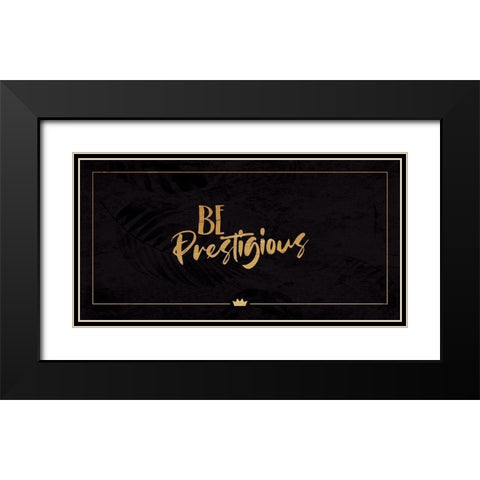 Be Prestigious Black Modern Wood Framed Art Print with Double Matting by Villa, Milli