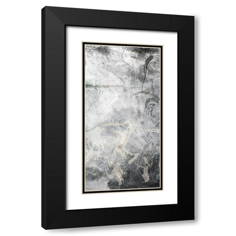 Slate Abstract 2 Black Modern Wood Framed Art Print with Double Matting by Villa, Milli