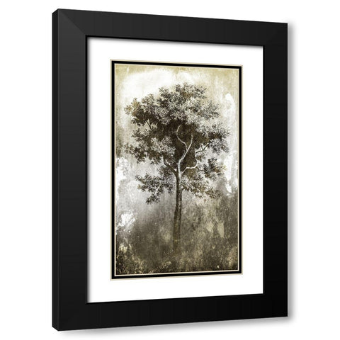 Tree In The Gloom Black Modern Wood Framed Art Print with Double Matting by Villa, Milli