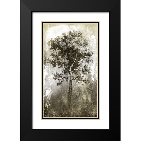 Tree In The Gloom Black Modern Wood Framed Art Print with Double Matting by Villa, Milli