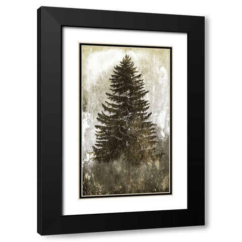Tree In The Gloom 2 Black Modern Wood Framed Art Print with Double Matting by Villa, Milli