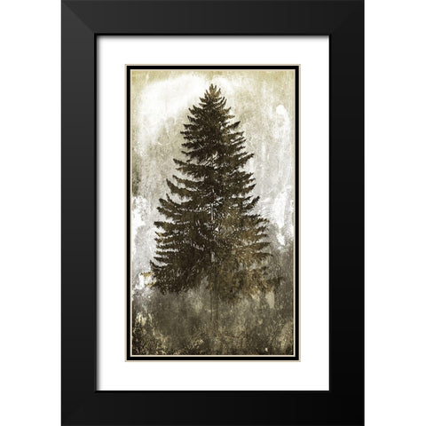 Tree In The Gloom 2 Black Modern Wood Framed Art Print with Double Matting by Villa, Milli
