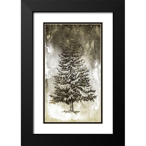 Tree In The Gloom 3 Black Modern Wood Framed Art Print with Double Matting by Villa, Milli