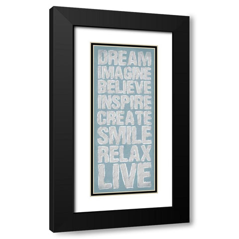 Rolling Black Modern Wood Framed Art Print with Double Matting by OnRei