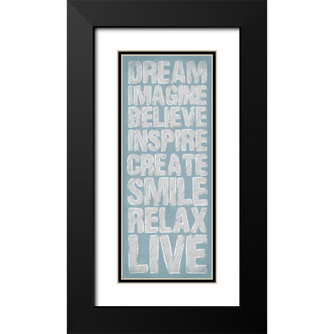 Rolling Black Modern Wood Framed Art Print with Double Matting by OnRei