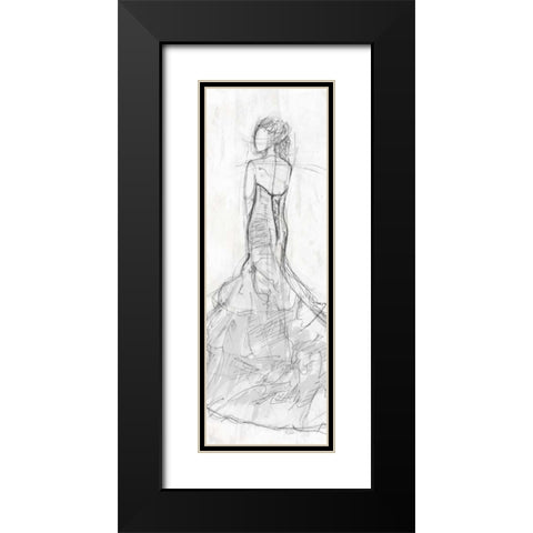 Dress Back 2 Black Modern Wood Framed Art Print with Double Matting by OnRei