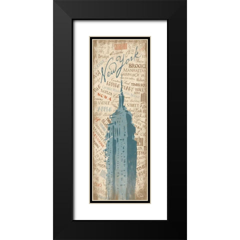 New York 19A Black Modern Wood Framed Art Print with Double Matting by OnRei