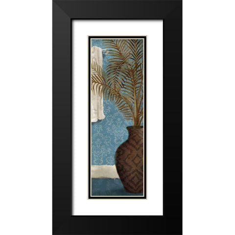 Bath Vessels Black Modern Wood Framed Art Print with Double Matting by OnRei