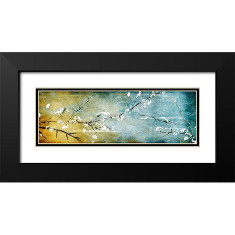 In The Wind Black Modern Wood Framed Art Print with Double Matting by OnRei