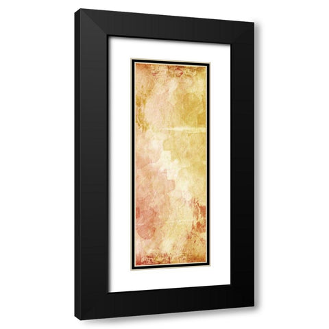 Harmonious Warmth Black Modern Wood Framed Art Print with Double Matting by OnRei