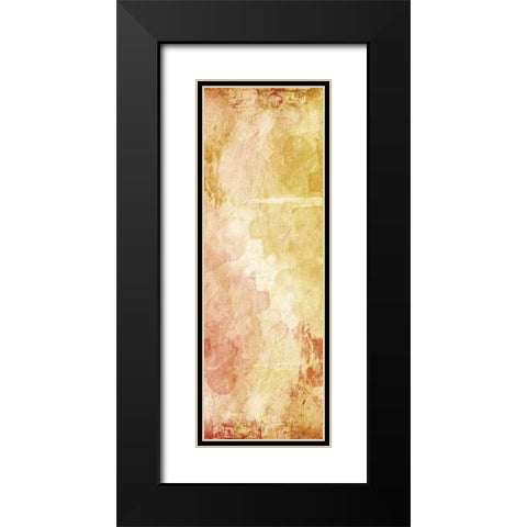 Harmonious Warmth Black Modern Wood Framed Art Print with Double Matting by OnRei