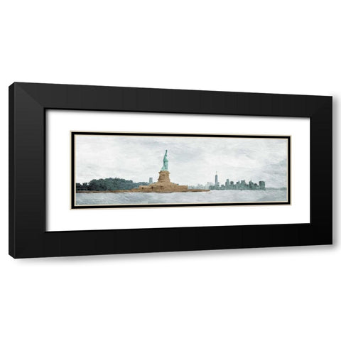 New York State Of Mind Black Modern Wood Framed Art Print with Double Matting by OnRei