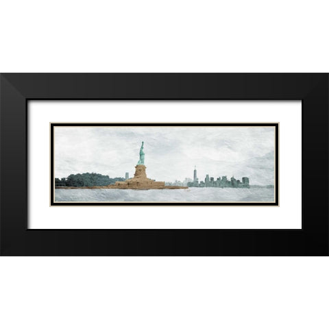 New York State Of Mind Black Modern Wood Framed Art Print with Double Matting by OnRei