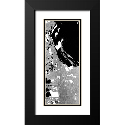 Traffic Pile Black Modern Wood Framed Art Print with Double Matting by OnRei