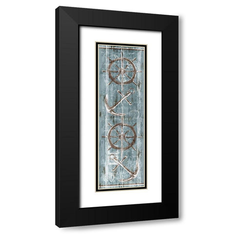 On The Sea Black Modern Wood Framed Art Print with Double Matting by OnRei