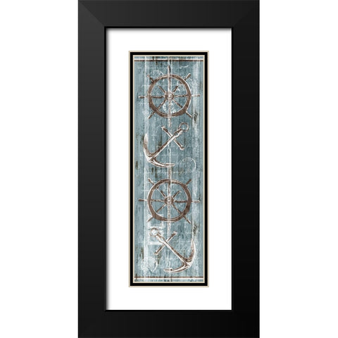 On The Sea Black Modern Wood Framed Art Print with Double Matting by OnRei