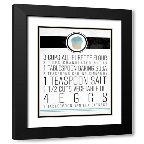 Cupcakes1 Black Modern Wood Framed Art Print with Double Matting by OnRei